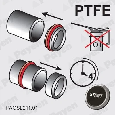 Kuva PAYEN NA5031 Kampiakselin Tiiviste PTFE (polytetrafluorietyleeni) FORD: MONDEO 3 Kombi, Transit Mk6 Bussi, Van, PEUGEOT: Boxer Van