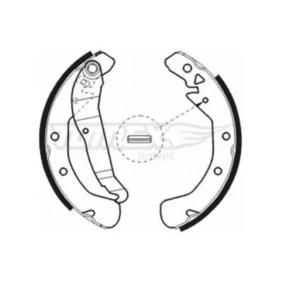 Kuva TOMEX brakes TX 20 78 Jarrukengät Taka akseli 228 42 OPEL: Astra G CC, Sedan, Caravan