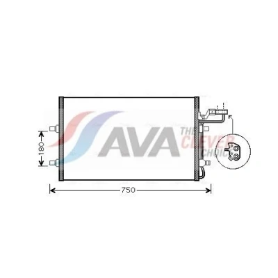 Kuva PRASCO VO5149 Ilmastoinnin Lauhdutin 15,5 13,8 Alumiini 627 R 134a VOLVO: V50, C30, S40 II