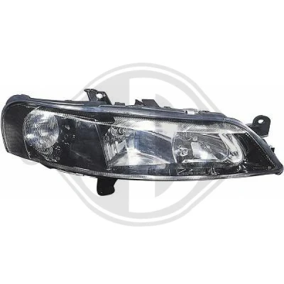 Kuva DIEDERICHS HD Tuning 1824280 Ajovaloumpio Oikea H7/H7 musta, Lasinkirkas