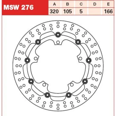 Kuva Jarrukiekko TRW MSW276, 1 Kappale