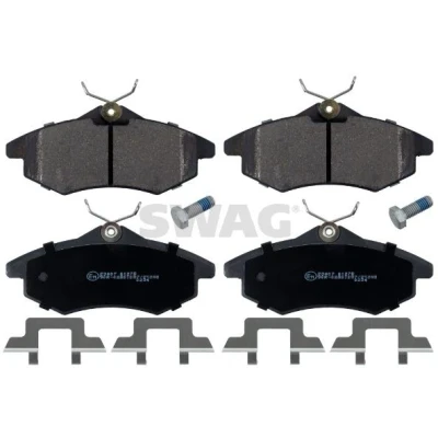 Kuva SWAG 64 91 6590 Jarrupalat Etuakseli Ilman kulumisenilmaisinta Kiinnitysmateriaalilla CITROËN: C3 II, C2 Hatchback, I Hatchback