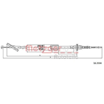 Kuva METZGER 18.3504 Kytkinvaijeri COFLE CHEVROLET: Spark