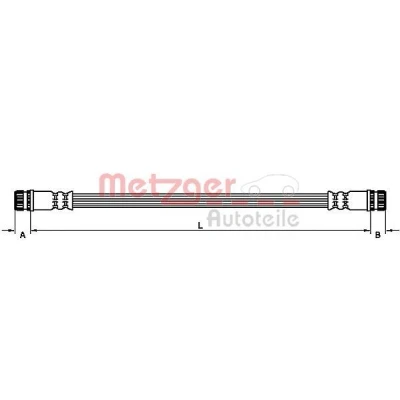 Kuva METZGER 4110474 Jarruletku 268 MITSUBISHI: COLT 6