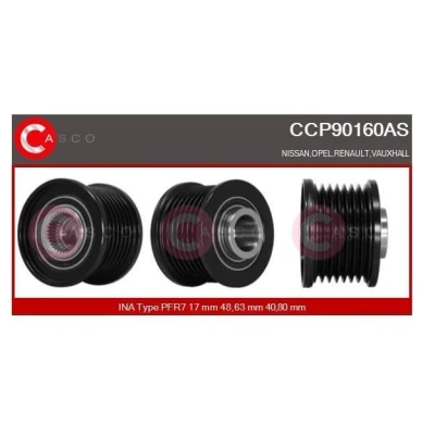 Kuva CASCO CCP90160AS Hihnapyörä, Laturi
