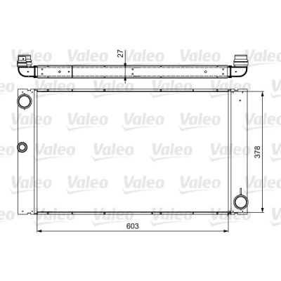 Kuva VALEO 735475 Jäähdytin Alumiini 375 623 23 Jäähdytysrivat juotetut BMW: 5 Sedan, Touring, 7