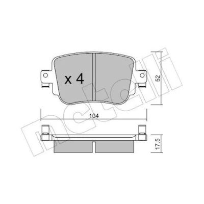 Kuva Jarrupalasarja, levyjarru METELLI 22 0980 0