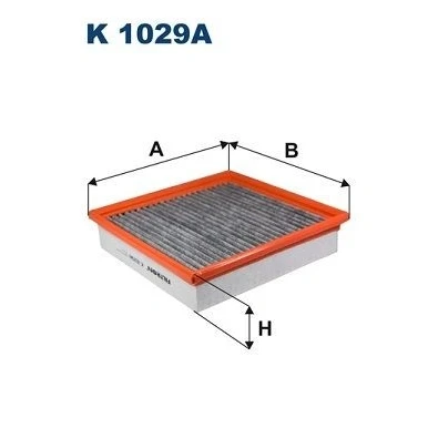 Kuva FILTRON K 1029A Raitisilmasuodatin Aktiivihiilisuodatin 210 47 VOLVO: FM, FM 9, FH