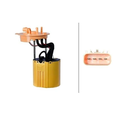 Kuva HELLA 8TF 358 304 041 Polttoainepumppu Tiivisteillä, Säiliön anturilla Sähköinen