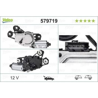 Kuva VALEO 579719 Tuulilasin Pyyhkimen Moottori 12 Takana Oikean /vasemmanpuolinen ohjaus ORIGINAL PART SEAT: Ibiza 4 ST