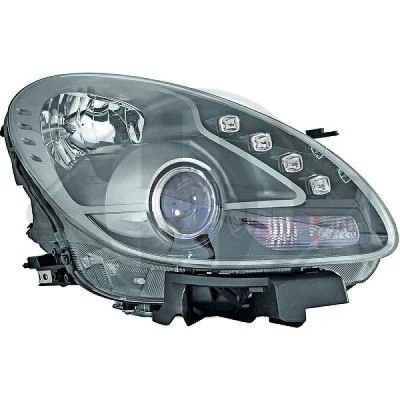 Kuva DIEDERICHS 3042082 Ajovaloumpio Oikea H7, H7/H1, PY24W, H1 Halogeeni Valokorkeussäätimen moottorilla ALFA ROMEO: Giulietta Hatchback