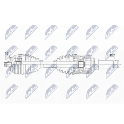 Kuva NTY NPW BM 165 Vetoakseli Taka akseli, vasen, oikea 733 BMW: 2 Active Tourer
