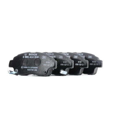 Kuva BOSCH 0 986 424 535 Jarrupalat Low Metallic akustisella kulumavaroittimella TOYOTA: Yaris I Hatchback