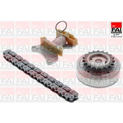 Kuva FAI AutoParts TCK124VVT Jakoketjusarja ilman tiivisteitä, Hammaspyörillä Yksinkertainen, Niittiketju VOLKSWAGEN: Golf 5, Passat B6 Variant