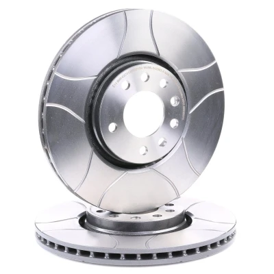 Kuva BREMBO MAX LINE 09.9369.75 Jarrulevyt 308 25 5 tuuletettu sisältä, lovella pinnoitettu OPEL: Corsa E Hatchback, D Astra H Hatchback