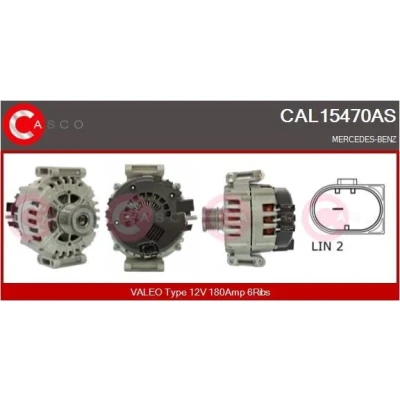 Kuva CASCO CAL10255AS Laturi 12V 150A VOLKSWAGEN: Transporter 5, Multivan 5 (7HM, Touareg I