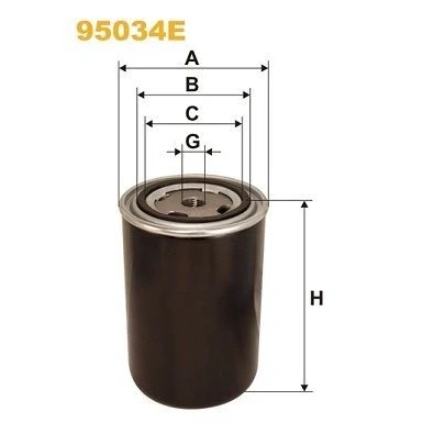 Kuva WIX FILTERS 95034E Polttoainesuodatin Ruuvattava suodatin