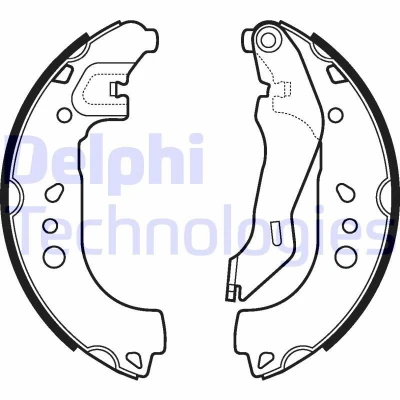 Kuva DELPHI LS2107 Jarrukengät 229 32