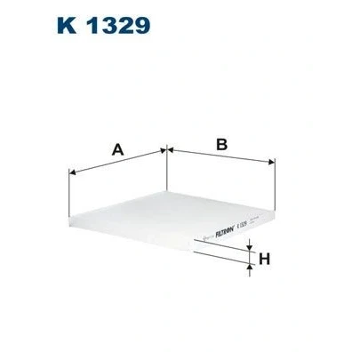Kuva FILTRON K 1329 Raitisilmasuodatin Hiukkassuodatin 210 190 15 KIA: RIO 3, 3 Stufenheck