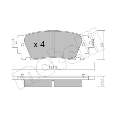 Kuva Jarrupalasarja, levyjarru METELLI 22 1041 0