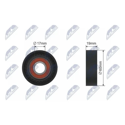 Kuva Kiristysrulla, moniurahihna SMART FORTWO Cabrio, Coupé OE 132 200 00 70, 1322000070, A 70