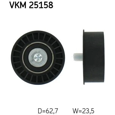 Kuva SKF VKM 25158 Ohjainrulla, Hammashihna OPEL: Astra F CC
