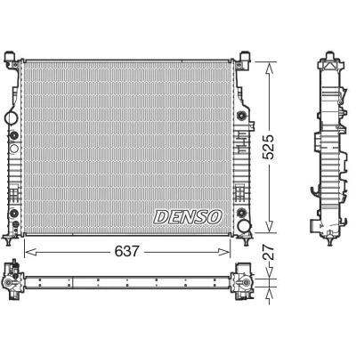 Kuva DENSO DRM17056 Jäähdytin 637 546 27 MERCEDES BENZ: ML sarja, GL