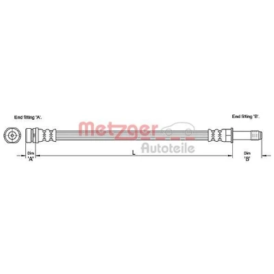 Kuva METZGER 4110231 Jarruletku 396 FORD: Focus 2 Kombi, 2, C Max