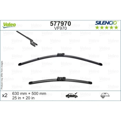 Kuva Pyyhkijänsulka Valeo 577970 Edessä Flatblade pyyhinsulka (rungoton) FORD: Focus Mk4 Turnier