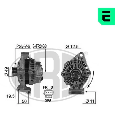 Kuva ERA 210367A Laturi 14V 90A FORD: Fusion Farmari, FIESTA 5