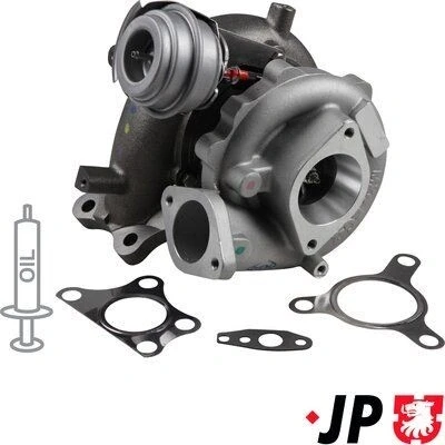 Kuva JP GROUP 4017400100 Turboahdin Pakokaasuahdin sis. tiivistesarjan NISSAN: NP300 Navara Pick up