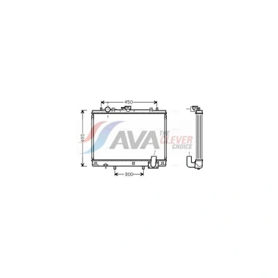 Kuva PRASCO MT2161 Jäähdytin Alumiini 425 598 42 Jäähdytysrivat juotetut MITSUBISHI: L200 III Pick up
