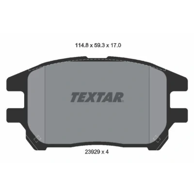 Kuva TEXTAR 2392901 Jarrupalat Ei kulumisenilmaisimelle LEXUS: RX I