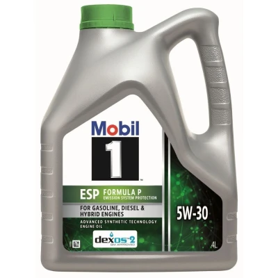 Kuva Moottoriöljy Mobil 1 ESP Formula P 5W 30 C2/C3 1923449 OE GM dexos2, PSA B71 2290, 2297