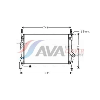 Kuva Jäähdytin,moottorin jäähdytys AVA QUALITY COOLING FD2404