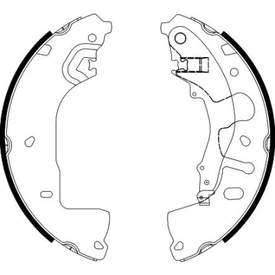 Kuva TEXTAR 91088600 Jarrukengät 280mm 52mm Seisontajarrukahvalla Ilman tarvikkeita automaattista säätöä