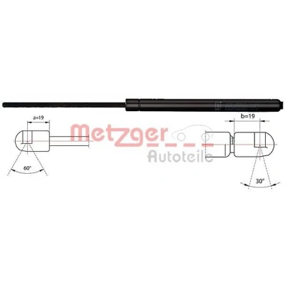 Kuva METZGER 2110516 Takaluukun Kaasujousi 340 479 OPEL: Astra H GTC