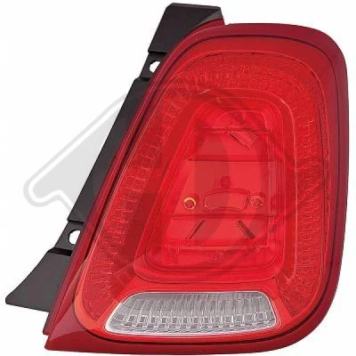 Kuva DIEDERICHS 3405191 Takavalot Vasen P21/5W, PY21W FIAT: 500 Hatchback