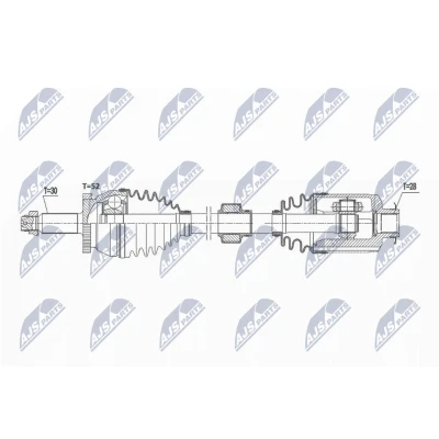 Kuva NTY NPW HY 573 Vetoakseli Etuakseli, oikea 591 101 HYUNDAI: SANTA FE 2