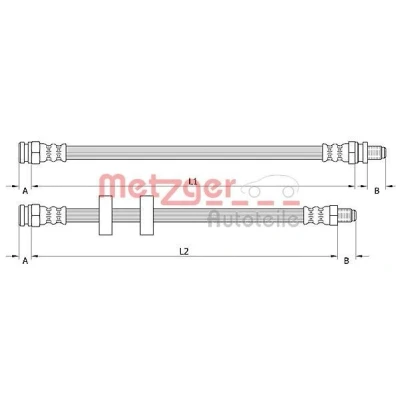 Kuva METZGER 4110995 Jarruletku 334, 320 M12 x 1