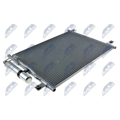 Kuva NTY CCS DW 000 Ilmastoinnin Lauhdutin Vedenerottimella Alumiini 580 CHEVROLET: Aveo / Kalos Hatchback, Sedan