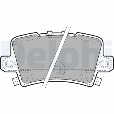 Kuva DELPHI LP1971 Jarrupalat akustisella kulumavaroittimella Huudonvaimennuspellillä Tarvikkeilla HONDA: CIVIC 8 Hatchback,