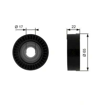Kuva GATES FleetRunner Micro V Kit T36257 Ohjainrulla MERCEDES BENZ: A sarja
