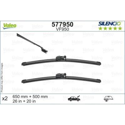 Kuva Pyyhkijänsulka Valeo 577950 Edessä Flatblade pyyhinsulka (rungoton) BMW: X3, iX3, X4