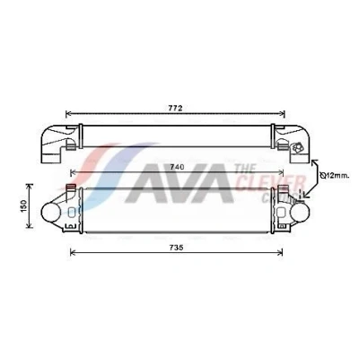 Kuva Välijäähdytin volvo OE 30741669, 31273910, 31312729