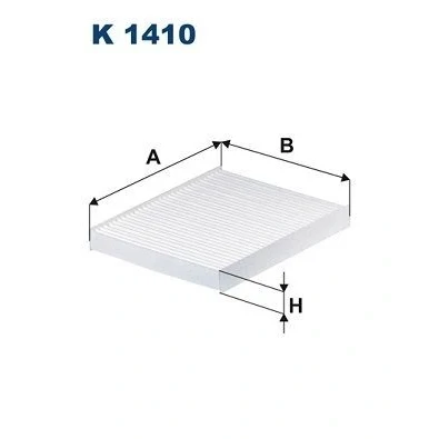 Kuva FILTRON K 1410 Raitisilmasuodatin Hiukkassuodatin 192 164 23