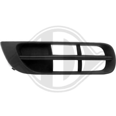 Kuva DIEDERICHS Priority Parts 7801646 Puskurin Ritilä Oikea Autoille ilman sumuvaloja SKODA: Fabia 2