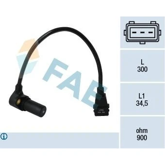 Kuva Kierroslukuanturi Opel, Vauxhall OE 09118150, 51999639, 6238101