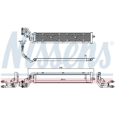 Kuva NISSENS 606268 Jäähdytin Alumiini 551 82 16 Jäähdytysrivat juotetut VOLKSWAGEN: Passat B8 Variant, Sedan