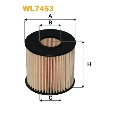 Kuva WIX FILTERS WL7453 Öljynsuodatin Suodatinpanos TOYOTA: RAV4 III SUV, Corolla X Sedan, IV LEXUS: RX III, IS 3, II